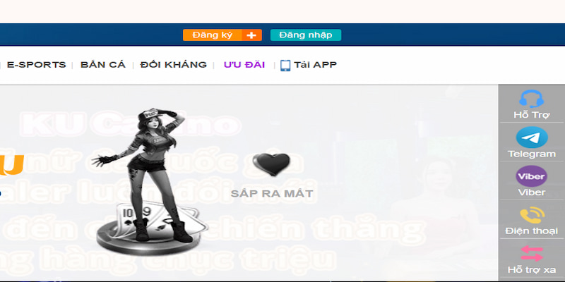 Chọn banner màu cam để thực hiện tạo tài khoản đặt cược tại KUBET